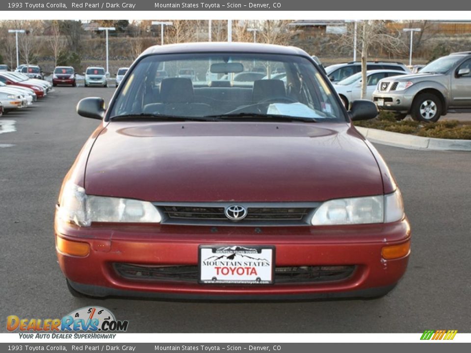 1993 Toyota Corolla Red Pearl / Dark Gray Photo #6