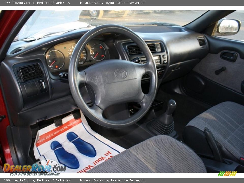 1993 Toyota Corolla Red Pearl / Dark Gray Photo #8