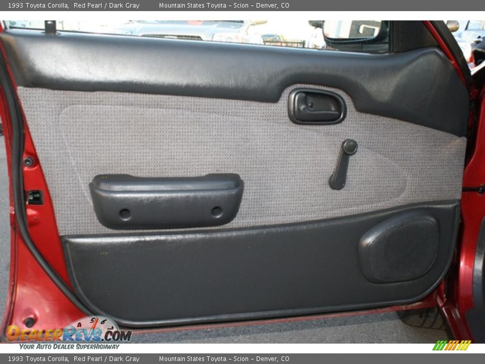 1993 Toyota Corolla Red Pearl / Dark Gray Photo #14