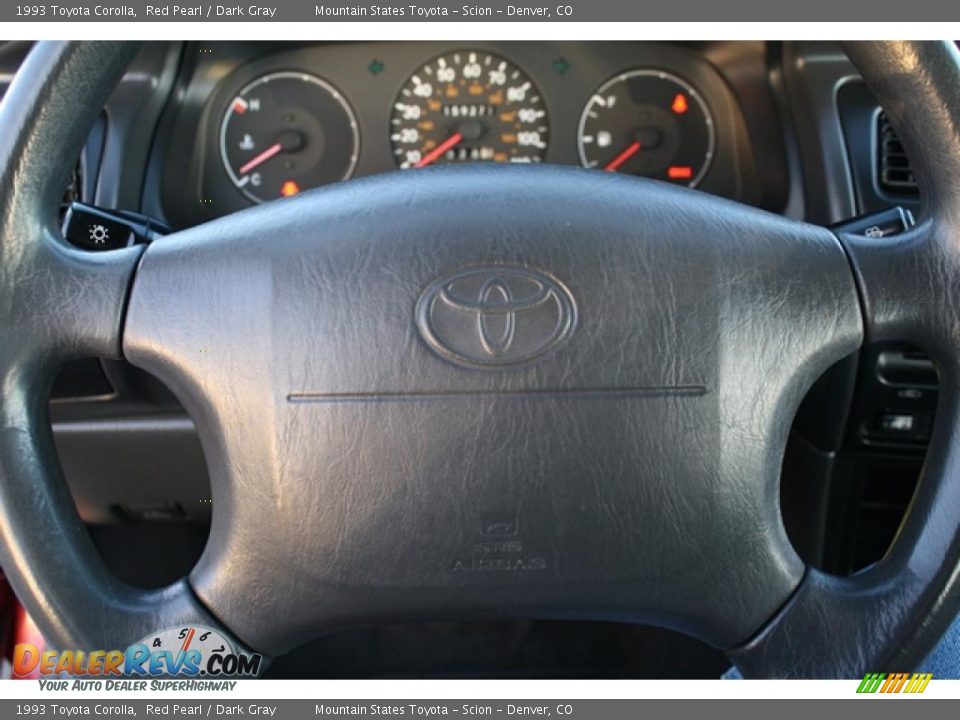 1993 Toyota Corolla Red Pearl / Dark Gray Photo #16