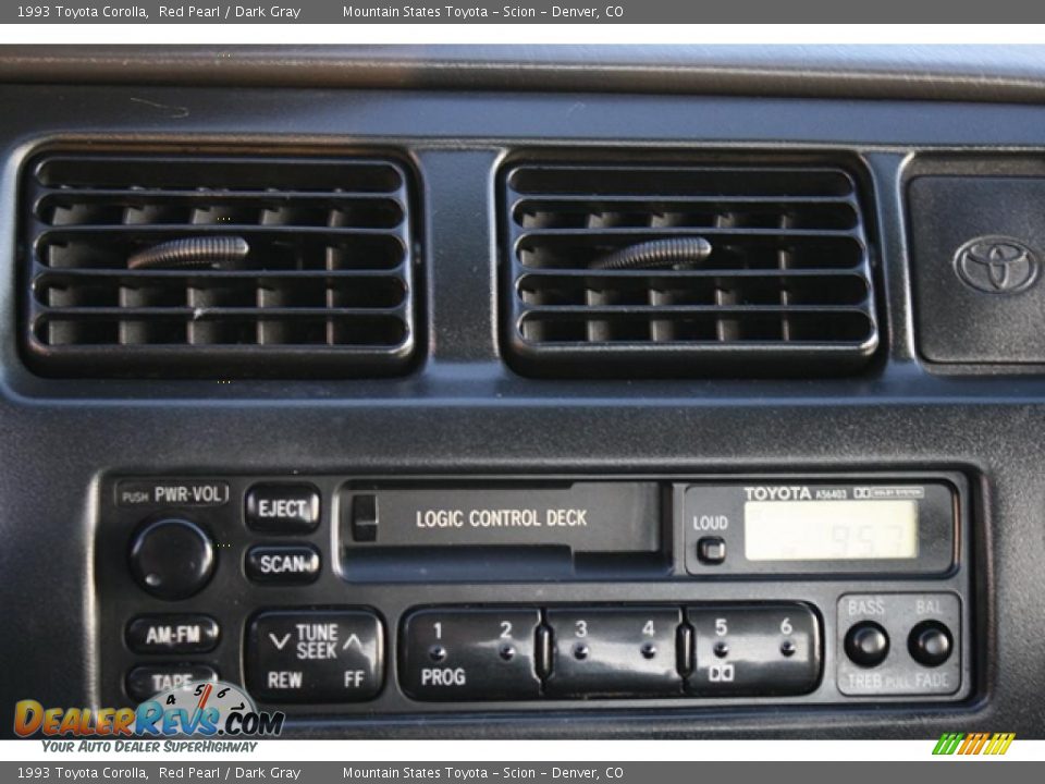 1993 Toyota Corolla Red Pearl / Dark Gray Photo #17
