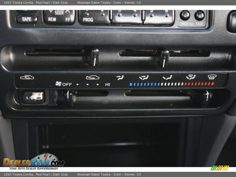 1993 Toyota Corolla Red Pearl / Dark Gray Photo #18