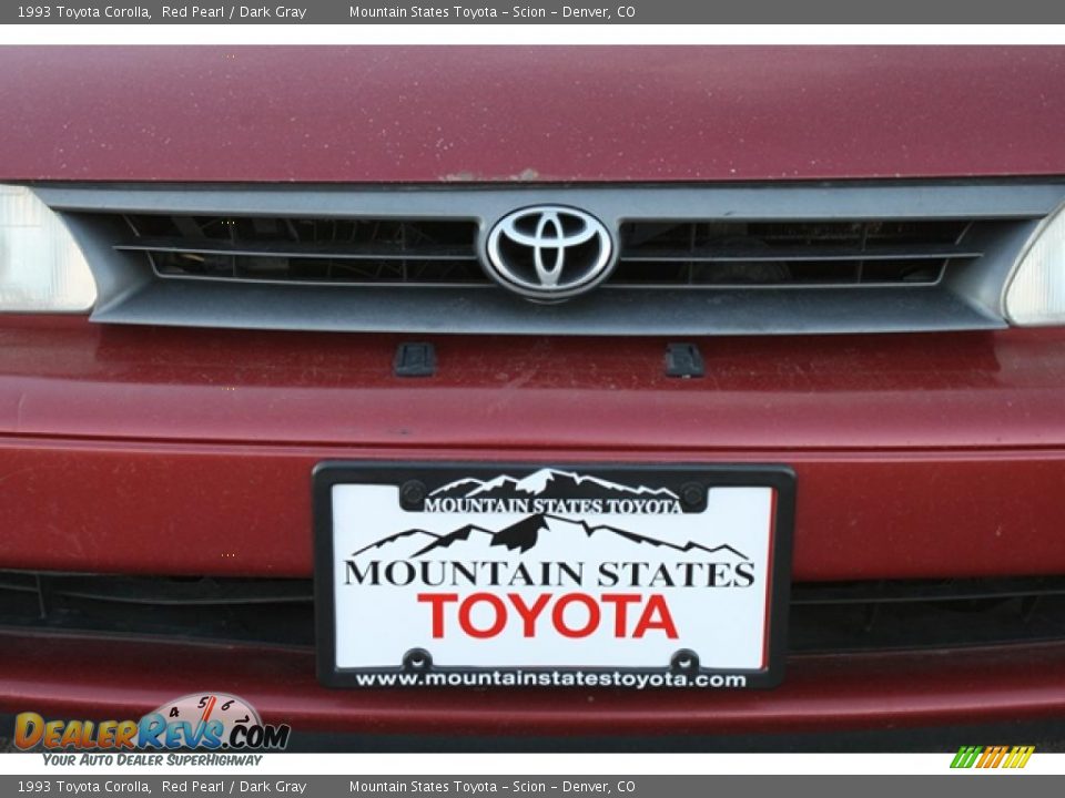1993 Toyota Corolla Red Pearl / Dark Gray Photo #25