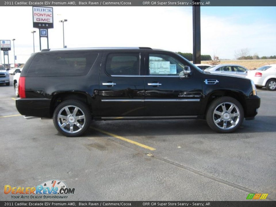 2011 Cadillac Escalade ESV Premium AWD Black Raven / Cashmere/Cocoa Photo #4