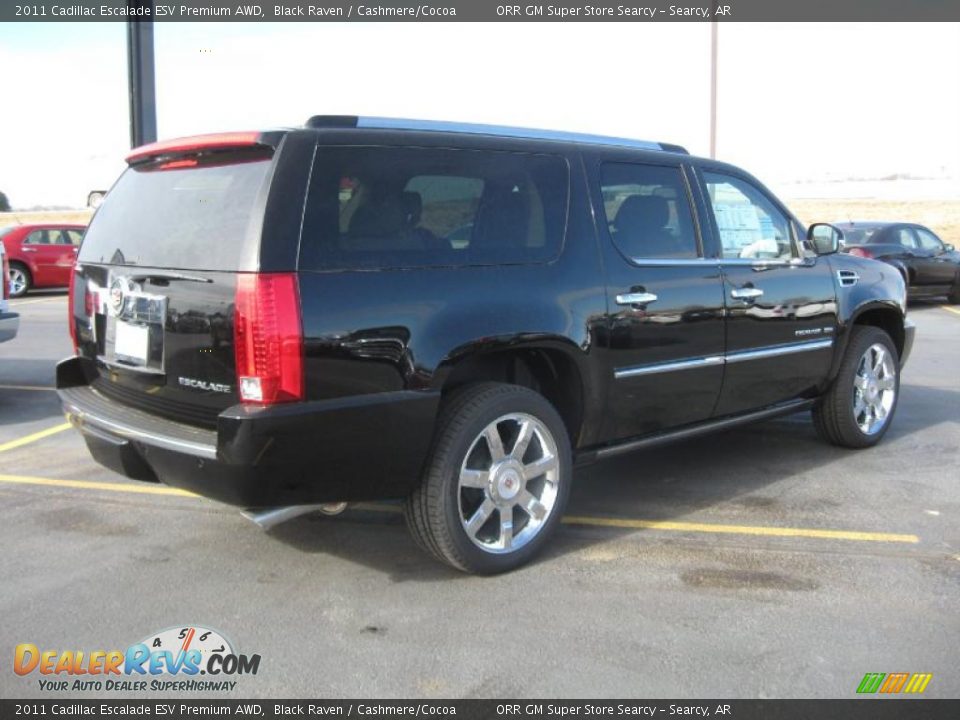 2011 Cadillac Escalade ESV Premium AWD Black Raven / Cashmere/Cocoa Photo #5