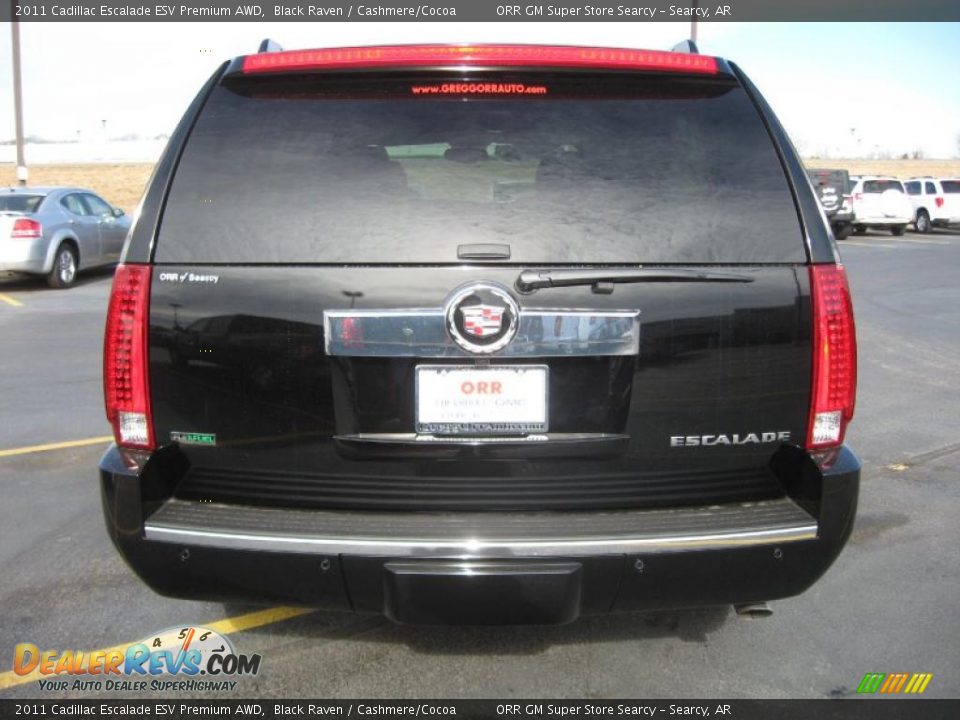 2011 Cadillac Escalade ESV Premium AWD Black Raven / Cashmere/Cocoa Photo #6