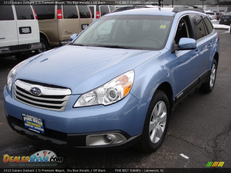 2010 Subaru Outback 2.5i Premium Wagon Sky Blue Metallic / Off Black Photo #1