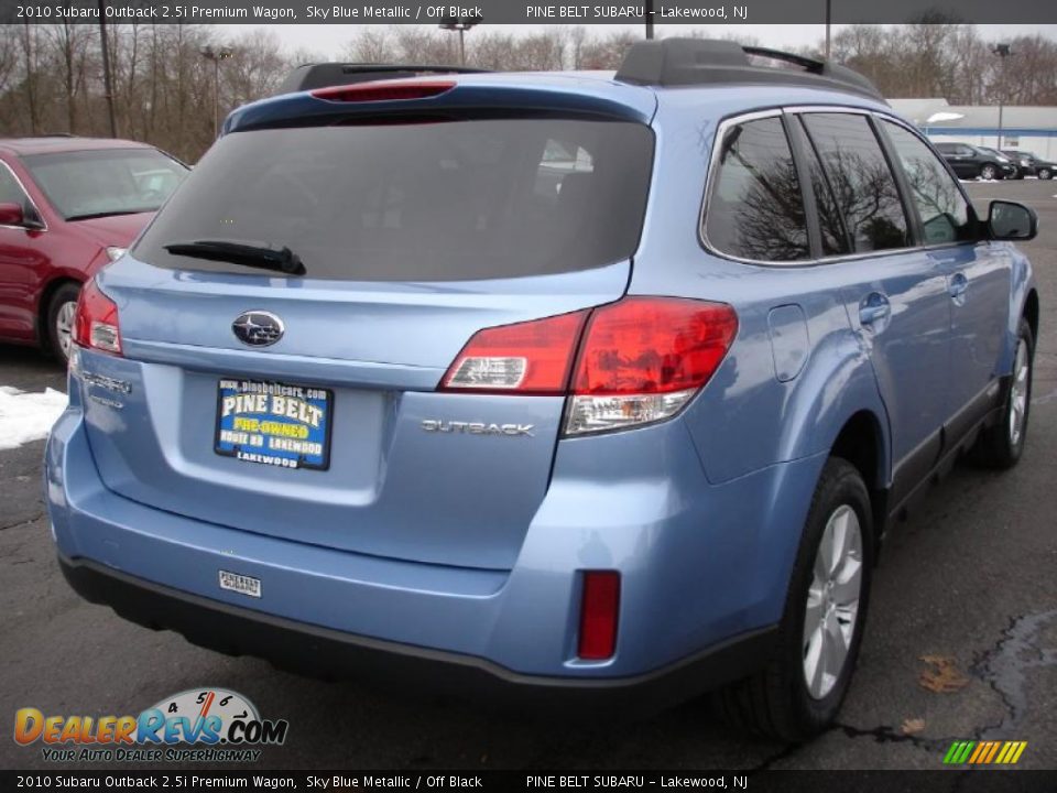 2010 Subaru Outback 2.5i Premium Wagon Sky Blue Metallic / Off Black Photo #4