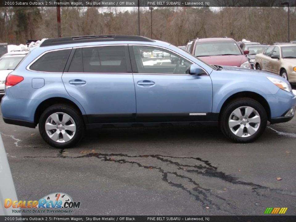 2010 Subaru Outback 2.5i Premium Wagon Sky Blue Metallic / Off Black Photo #7