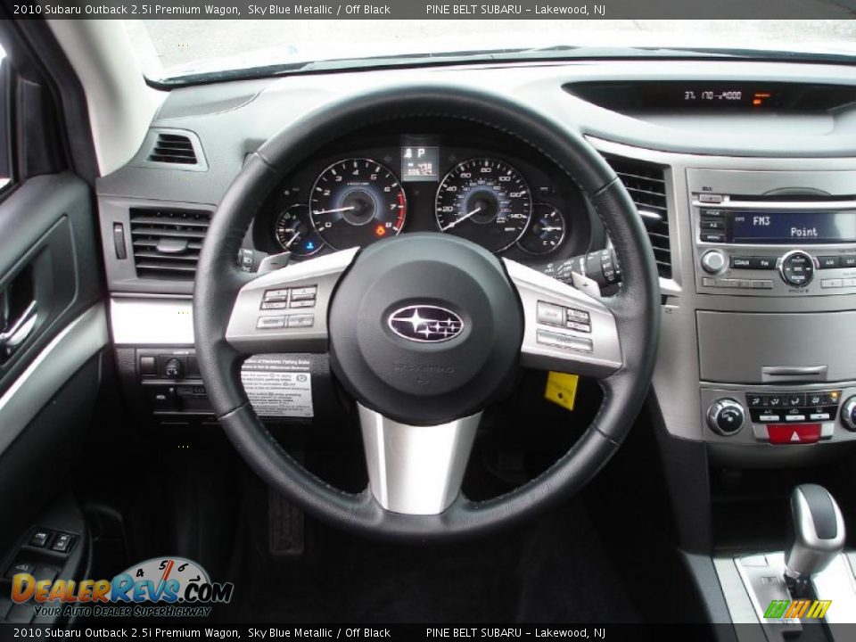 2010 Subaru Outback 2.5i Premium Wagon Steering Wheel Photo #13