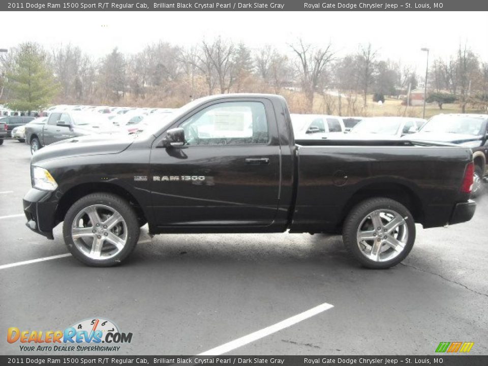 Brilliant Black Crystal Pearl 2011 Dodge Ram 1500 Sport R/T Regular Cab Photo #2