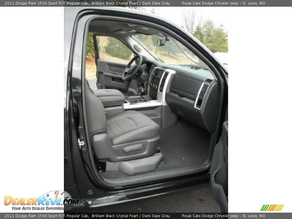2011 Dodge Ram 1500 Sport R/T Regular Cab Brilliant Black Crystal Pearl / Dark Slate Gray Photo #10