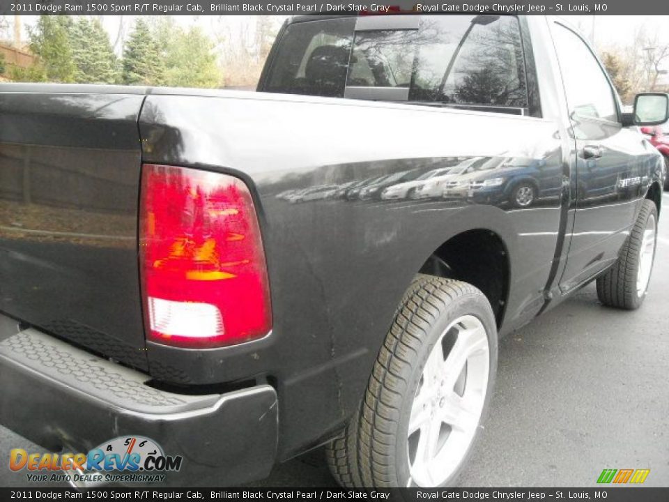 2011 Dodge Ram 1500 Sport R/T Regular Cab Brilliant Black Crystal Pearl / Dark Slate Gray Photo #14