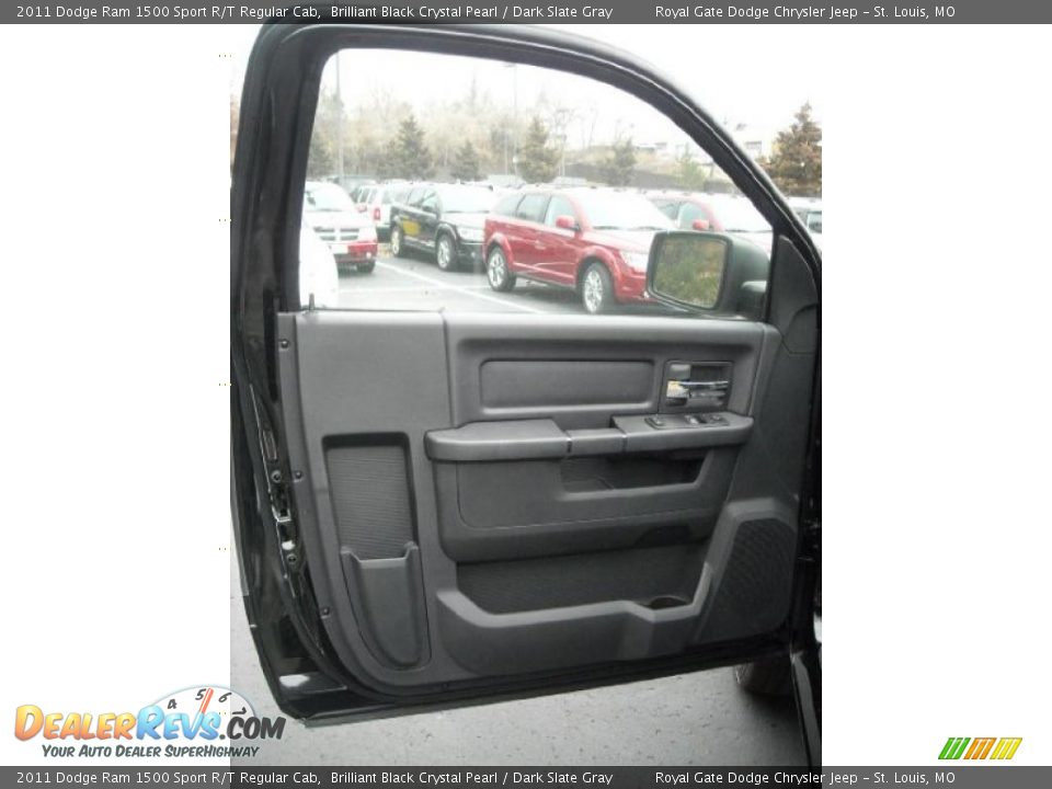 2011 Dodge Ram 1500 Sport R/T Regular Cab Brilliant Black Crystal Pearl / Dark Slate Gray Photo #15