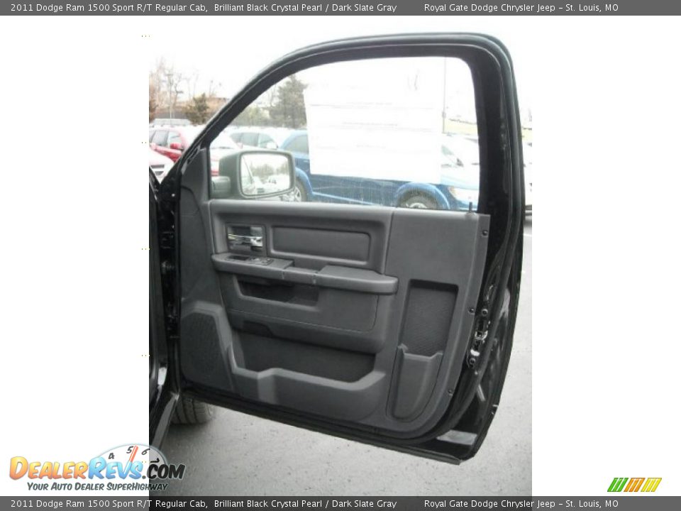 2011 Dodge Ram 1500 Sport R/T Regular Cab Brilliant Black Crystal Pearl / Dark Slate Gray Photo #16