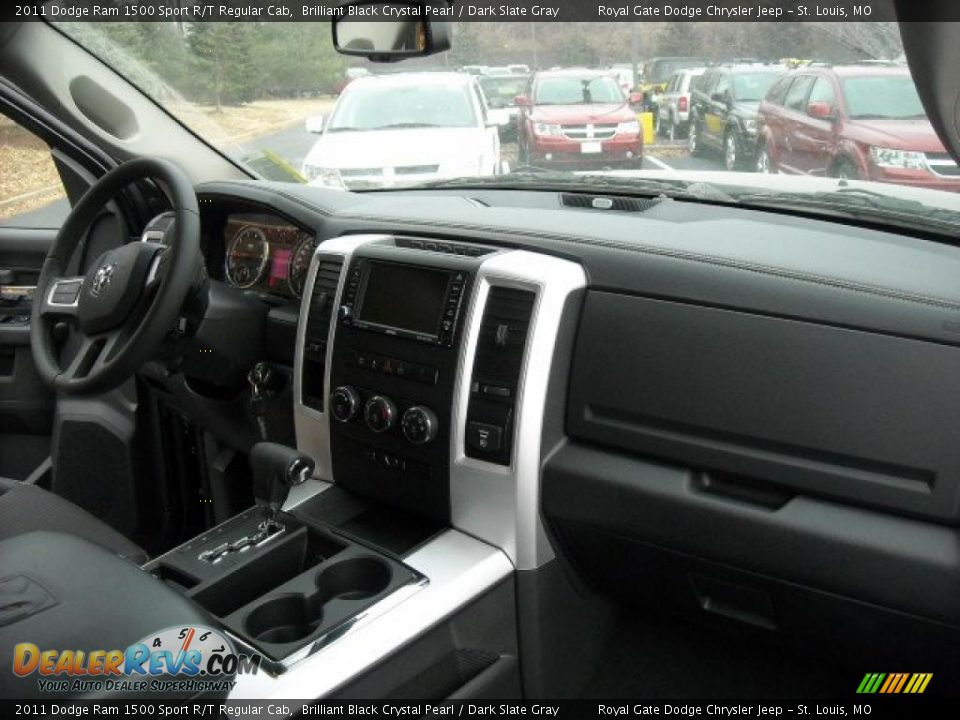 2011 Dodge Ram 1500 Sport R/T Regular Cab Brilliant Black Crystal Pearl / Dark Slate Gray Photo #17