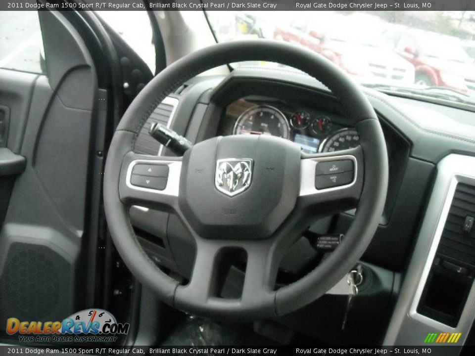 2011 Dodge Ram 1500 Sport R/T Regular Cab Steering Wheel Photo #18