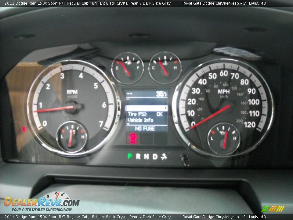 2011 Dodge Ram 1500 Sport R/T Regular Cab Gauges Photo #20
