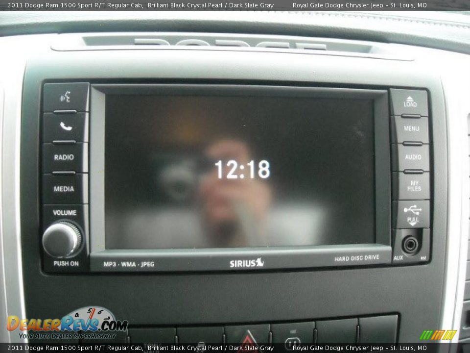 2011 Dodge Ram 1500 Sport R/T Regular Cab Brilliant Black Crystal Pearl / Dark Slate Gray Photo #23