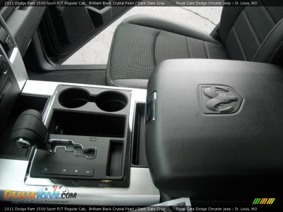 2011 Dodge Ram 1500 Sport R/T Regular Cab Brilliant Black Crystal Pearl / Dark Slate Gray Photo #25