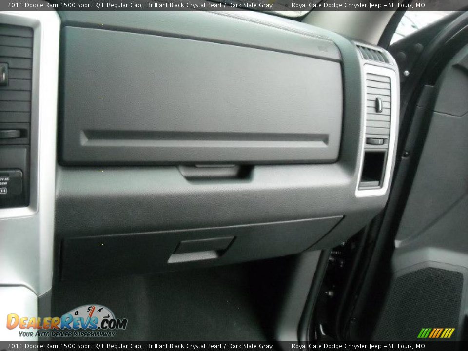 2011 Dodge Ram 1500 Sport R/T Regular Cab Brilliant Black Crystal Pearl / Dark Slate Gray Photo #28