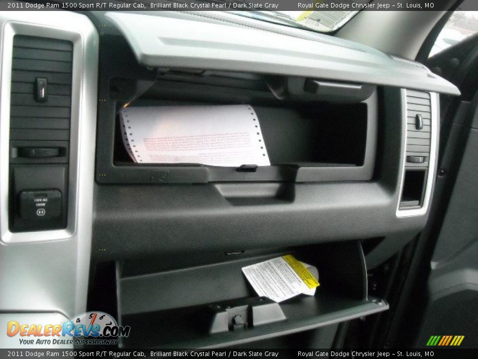 2011 Dodge Ram 1500 Sport R/T Regular Cab Brilliant Black Crystal Pearl / Dark Slate Gray Photo #29