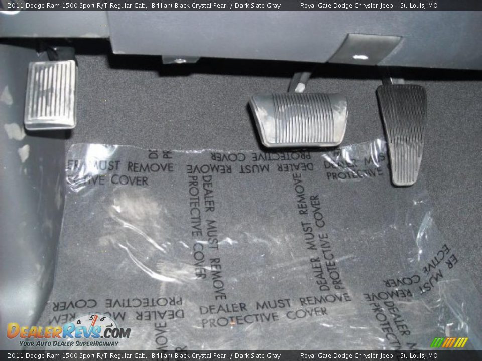 2011 Dodge Ram 1500 Sport R/T Regular Cab Brilliant Black Crystal Pearl / Dark Slate Gray Photo #31