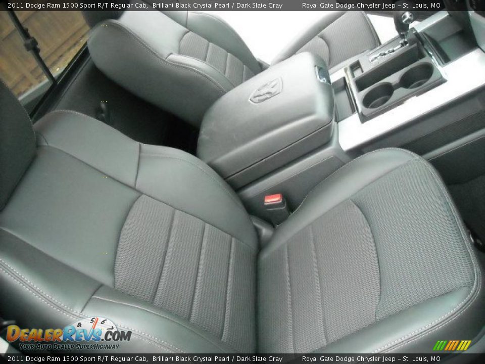 2011 Dodge Ram 1500 Sport R/T Regular Cab Brilliant Black Crystal Pearl / Dark Slate Gray Photo #34