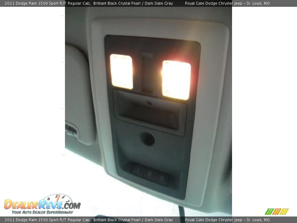 2011 Dodge Ram 1500 Sport R/T Regular Cab Brilliant Black Crystal Pearl / Dark Slate Gray Photo #36