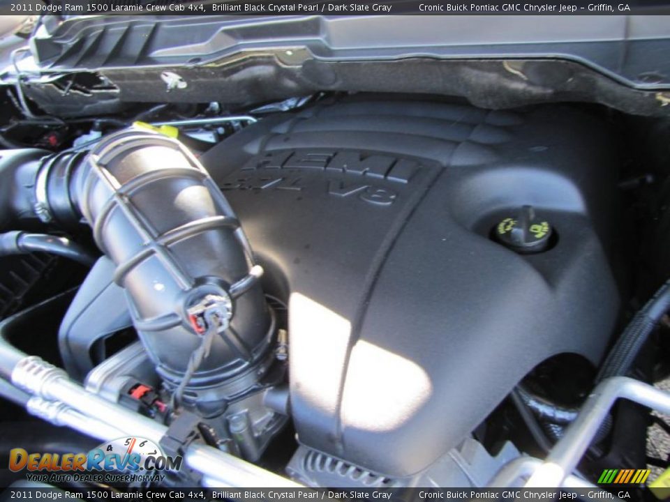 2011 Dodge Ram 1500 Laramie Crew Cab 4x4 5.7 Liter HEMI OHV 16-Valve VVT MDS V8 Engine Photo #11