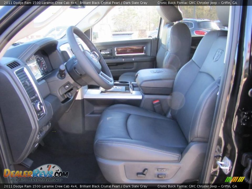 Dark Slate Gray Interior - 2011 Dodge Ram 1500 Laramie Crew Cab 4x4 Photo #12