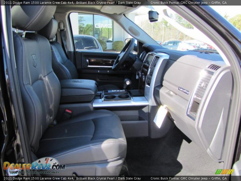 Dark Slate Gray Interior - 2011 Dodge Ram 1500 Laramie Crew Cab 4x4 Photo #15