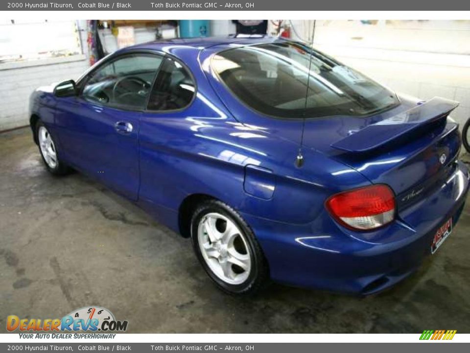 2000 Hyundai Tiburon Cobalt Blue / Black Photo #3