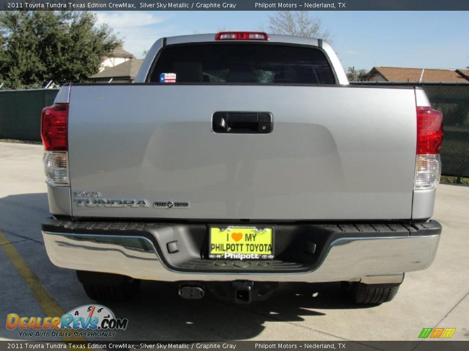 2011 Toyota Tundra Texas Edition CrewMax Silver Sky Metallic / Graphite Gray Photo #4