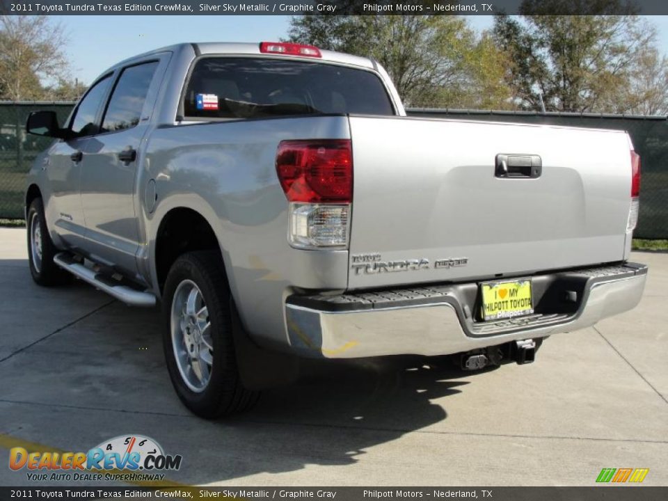 2011 Toyota Tundra Texas Edition CrewMax Silver Sky Metallic / Graphite Gray Photo #5