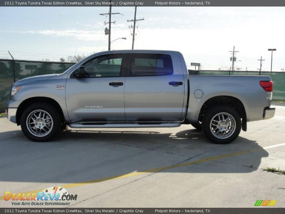 2011 Toyota Tundra Texas Edition CrewMax Silver Sky Metallic / Graphite Gray Photo #6