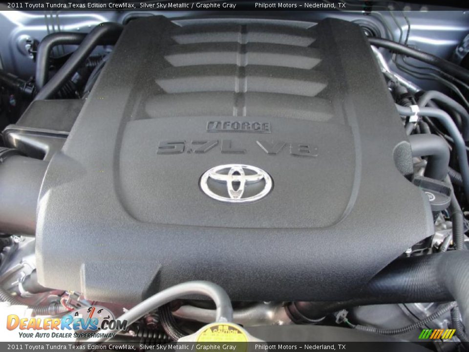 2011 Toyota Tundra Texas Edition CrewMax Silver Sky Metallic / Graphite Gray Photo #17