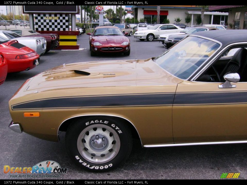 Gold 1972 Plymouth Cuda 340 Coupe Photo #4