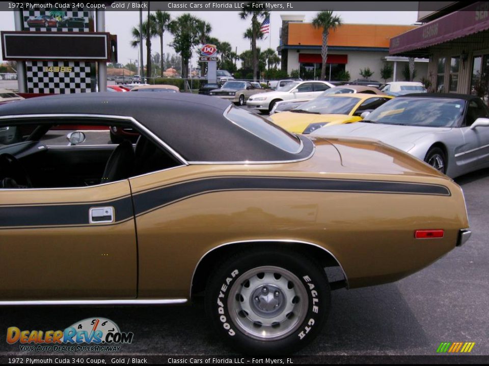 Gold 1972 Plymouth Cuda 340 Coupe Photo #5