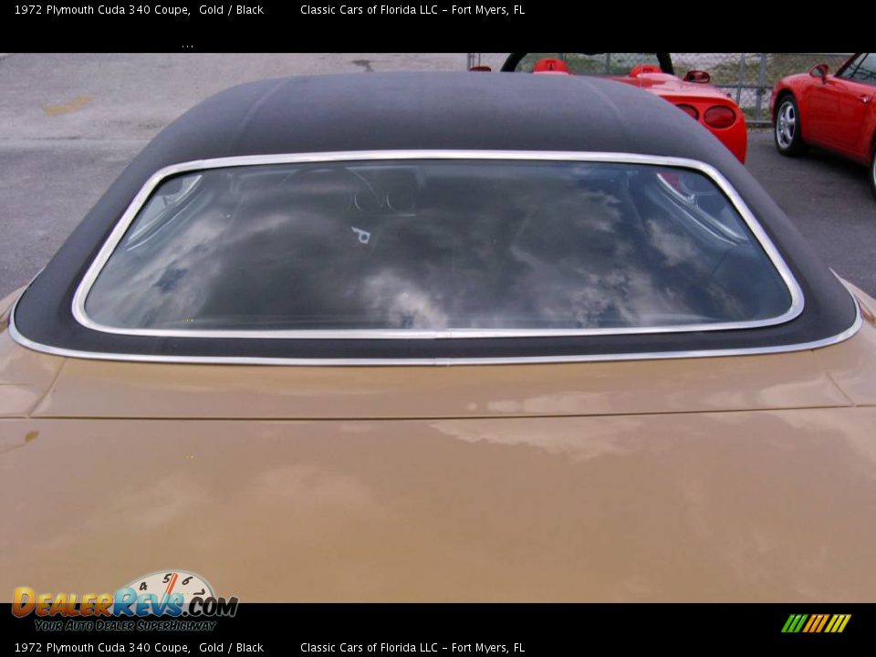 1972 Plymouth Cuda 340 Coupe Gold / Black Photo #6