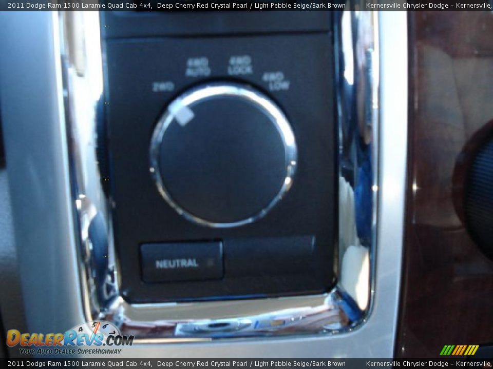 2011 Dodge Ram 1500 Laramie Quad Cab 4x4 Deep Cherry Red Crystal Pearl / Light Pebble Beige/Bark Brown Photo #24