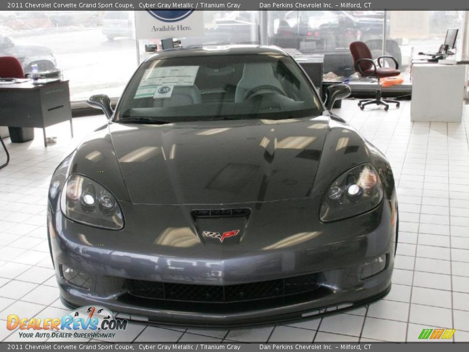2011 Chevrolet Corvette Grand Sport Coupe Cyber Gray Metallic / Titanium Gray Photo #2
