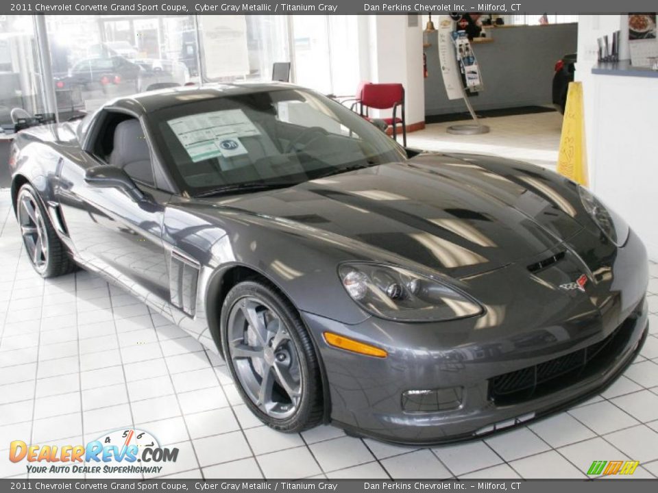 2011 Chevrolet Corvette Grand Sport Coupe Cyber Gray Metallic / Titanium Gray Photo #3