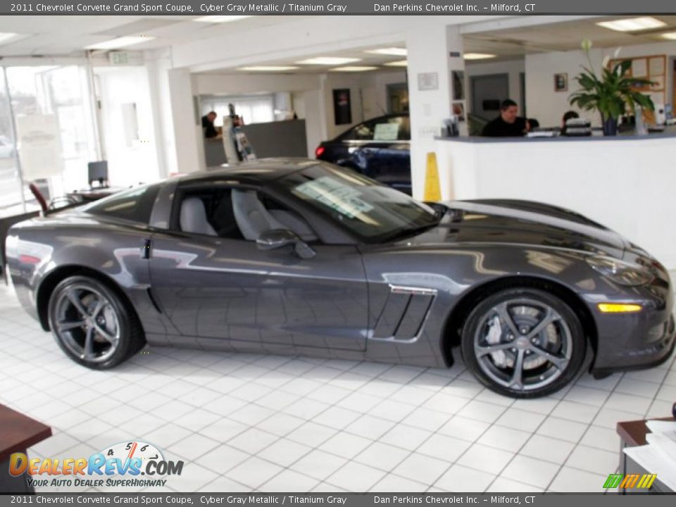 2011 Chevrolet Corvette Grand Sport Coupe Cyber Gray Metallic / Titanium Gray Photo #4