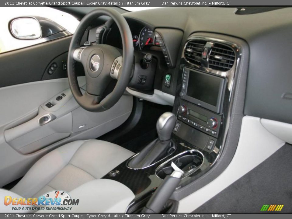 2011 Chevrolet Corvette Grand Sport Coupe Cyber Gray Metallic / Titanium Gray Photo #5