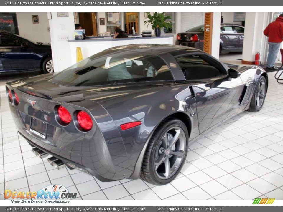 Cyber Gray Metallic 2011 Chevrolet Corvette Grand Sport Coupe Photo #6