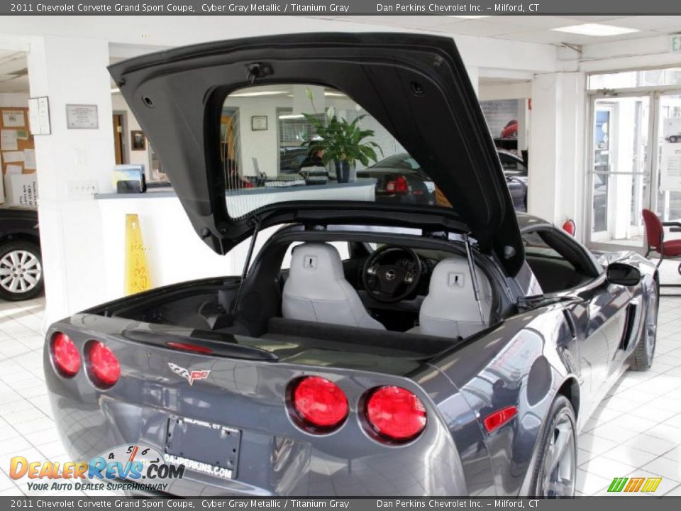 2011 Chevrolet Corvette Grand Sport Coupe Cyber Gray Metallic / Titanium Gray Photo #7