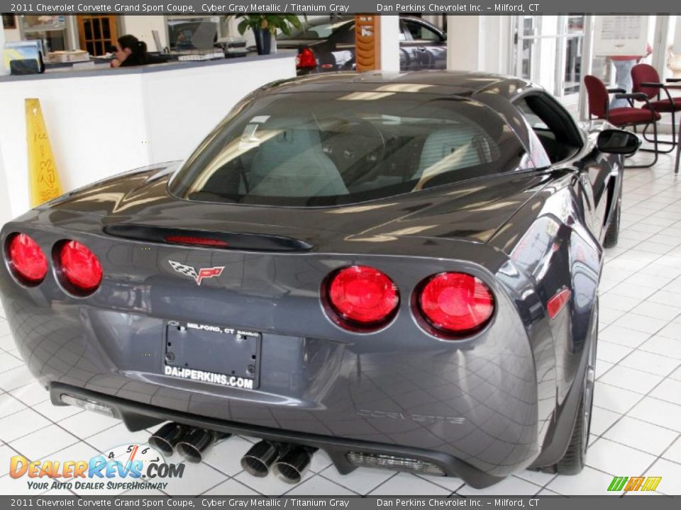 2011 Chevrolet Corvette Grand Sport Coupe Cyber Gray Metallic / Titanium Gray Photo #8