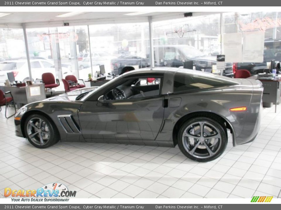 Cyber Gray Metallic 2011 Chevrolet Corvette Grand Sport Coupe Photo #10