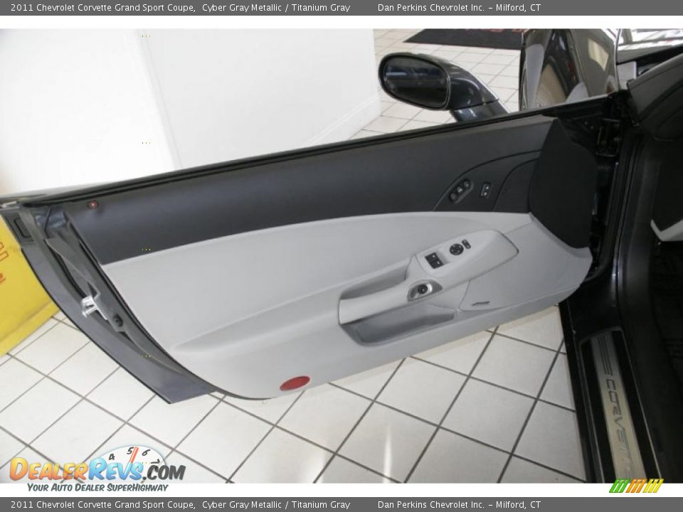 2011 Chevrolet Corvette Grand Sport Coupe Cyber Gray Metallic / Titanium Gray Photo #13